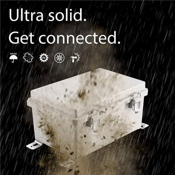 Junction Box, IP67 Waterproof Plastic Enclosure  (11.4"×7.5"×5.5") - Picture 6 of 6